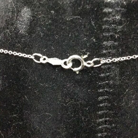 Necklace vintage sterling silver fleur-de-lis - Picture 4 of 5